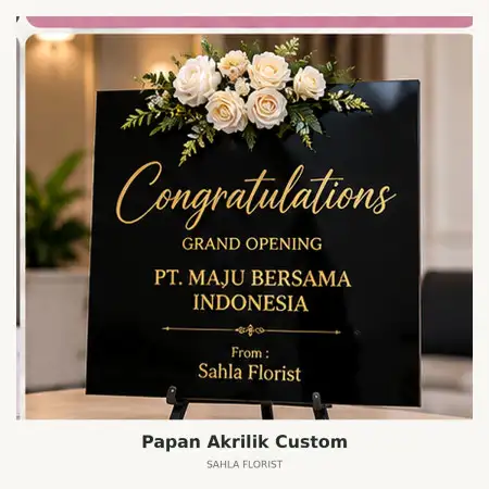 Papan Bunga Akrilik Tamansari